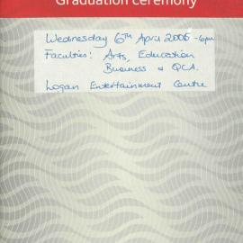 Griffith Graduation Program, Logan 6 April 2005 6.00pm [PDF]