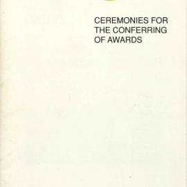 Griffith Graduation Program, Brisbane 8 April 1992 6.00pm [PDF]