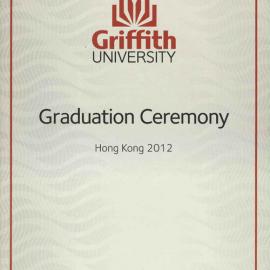 Griffith Graduation Program, Hong Kong 16 September 2012 3.00pm [PDF]