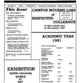 Great Griffith Gazette 1981 Vol 11  No 1